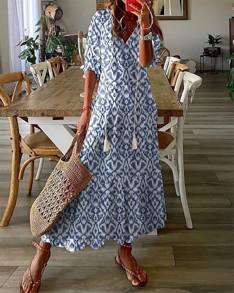 Luna – Vestido midi boho sin esfuerzo
