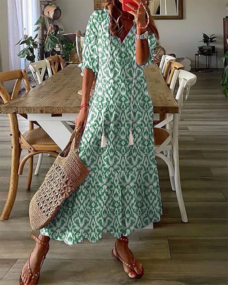 Luna – Vestido midi boho sin esfuerzo