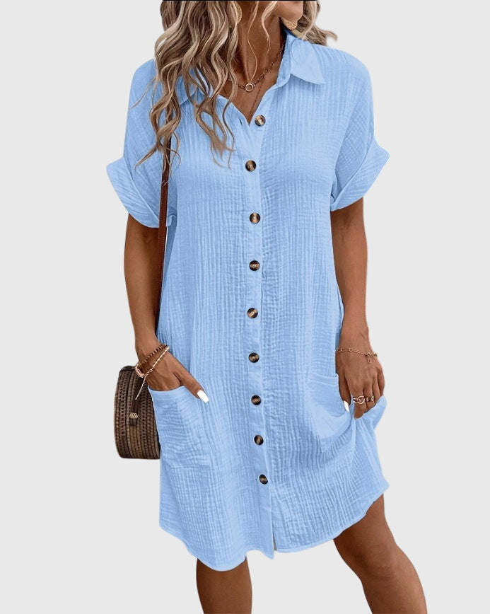 Caroline – Vestido midi elegante de estilo femenino