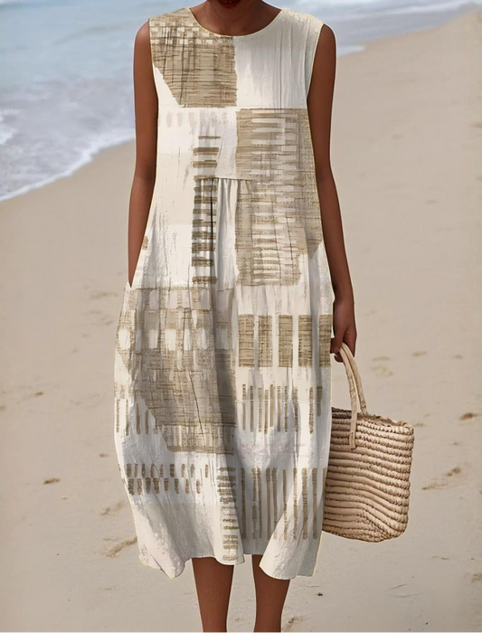Helena | Vestido de verano abstracto
