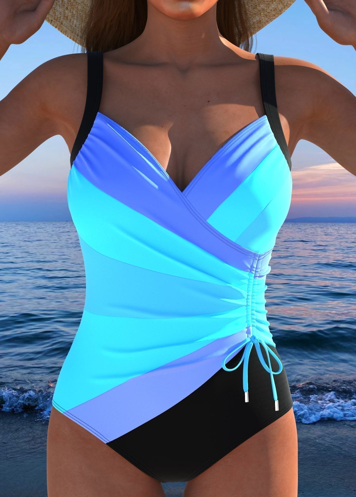 Eleonora | Bañador elegante de impresión colorida