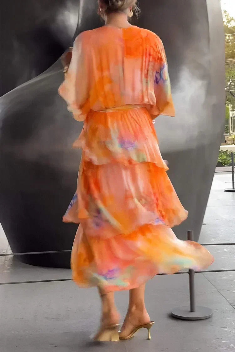 Cassia – Vestido elegante en chiffon
