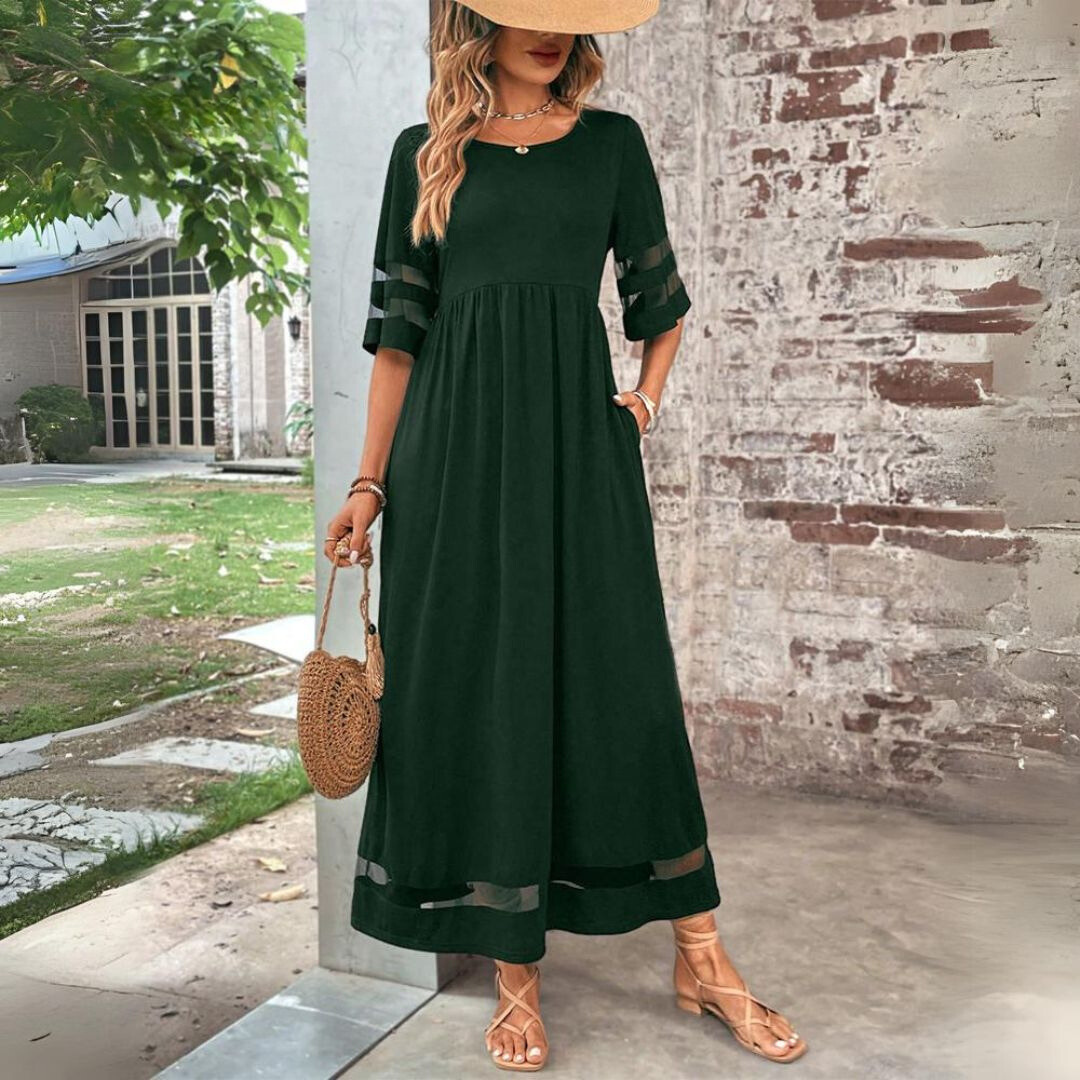 Aubrey – Vestido midi fluido con detalle elegante