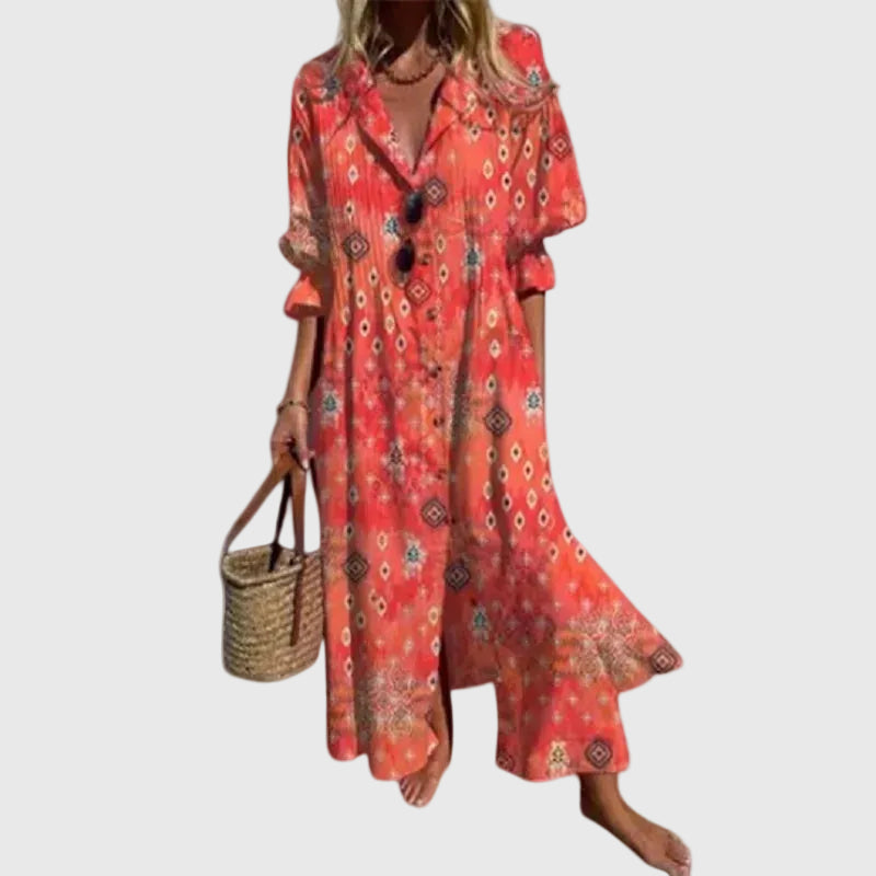 Zariah – Vestido maxi bohemio elegante
