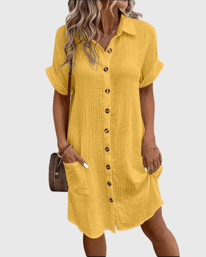 Caroline – Vestido midi elegante de estilo femenino