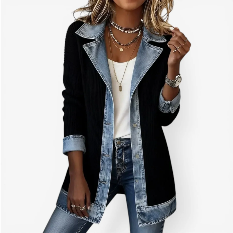 Emilia – Chaqueta vaquera efecto mixto
