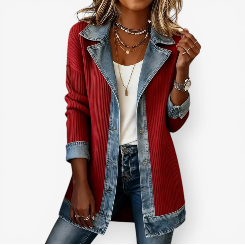 Emilia – Chaqueta vaquera efecto mixto