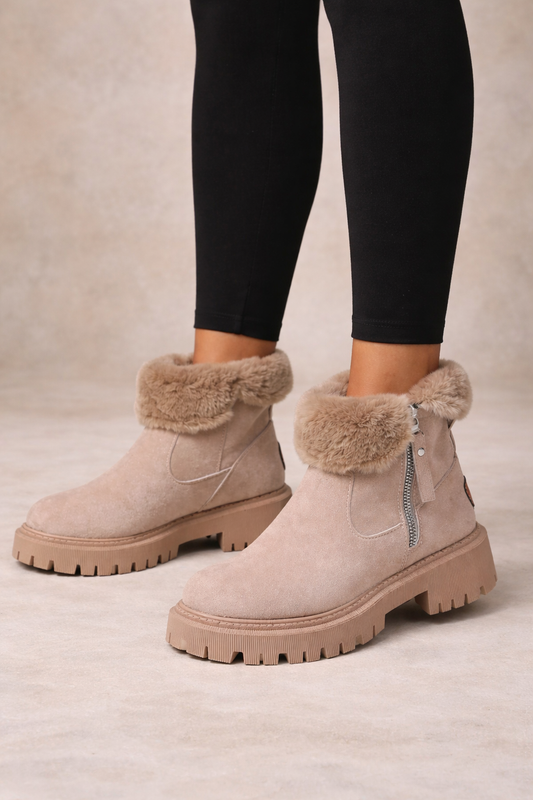Vitoria - Botines de invierno para mujer con pelo