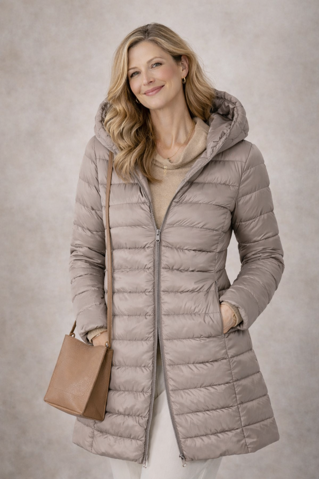 Carina - Chaqueta de invierno ligera y acolchada con capucha