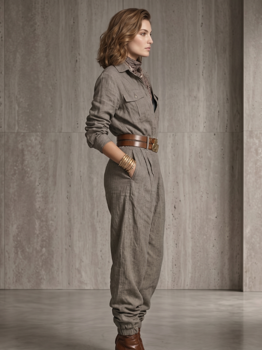 Nikolett™ - Mono elegante con cinturón y silueta favorecedora