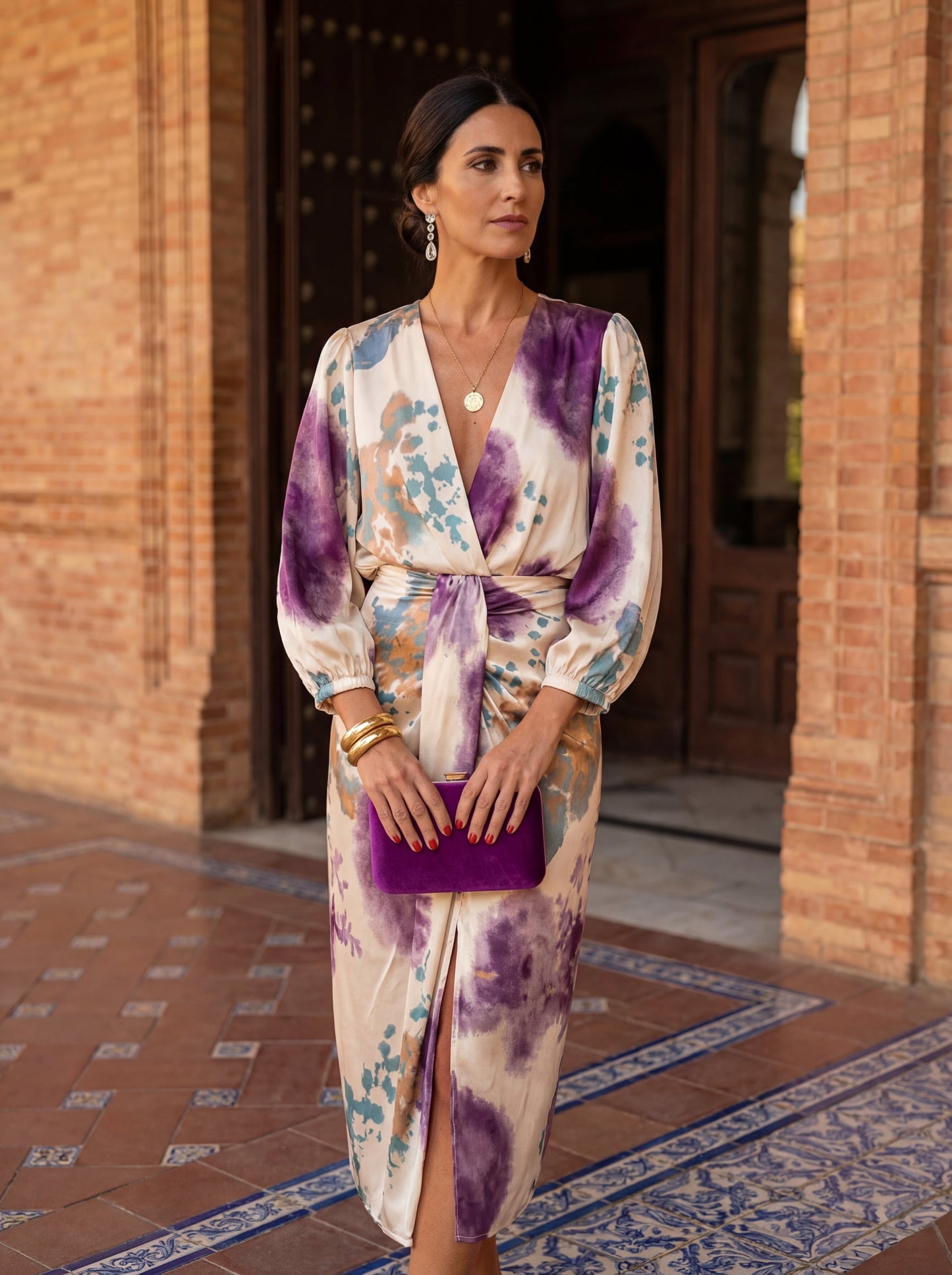 Valeria | Vestido elegante cruzado con escote en V