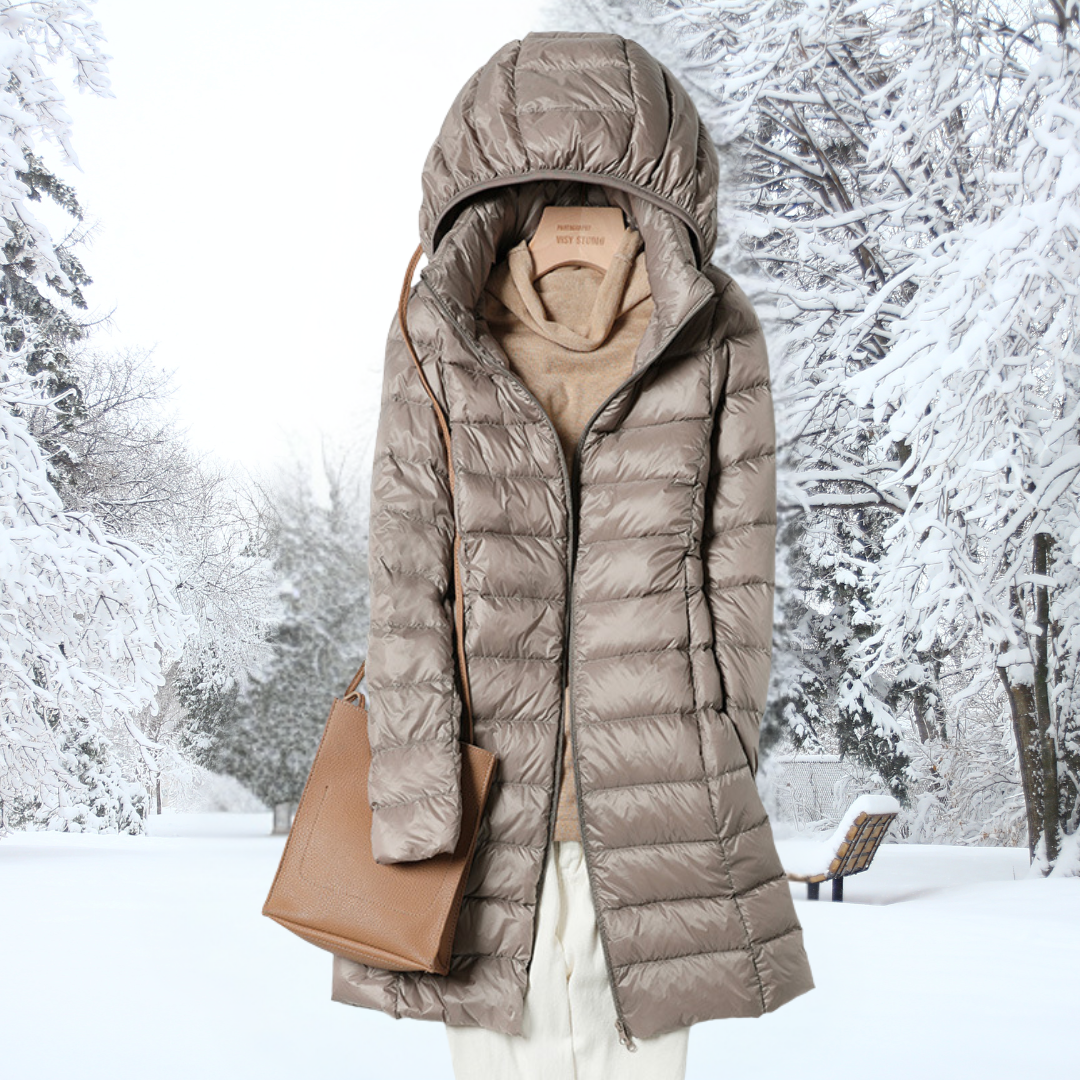 Carina - Chaqueta de invierno ligera y acolchada con capucha
