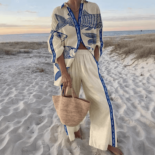 Ivey™ – Conjunto largo de lino