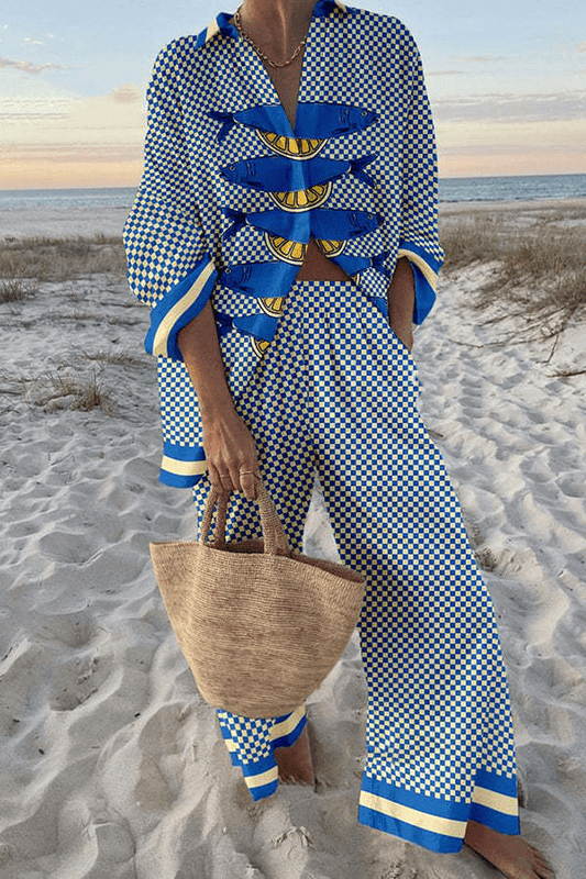Yareli™ – Conjunto largo de lino