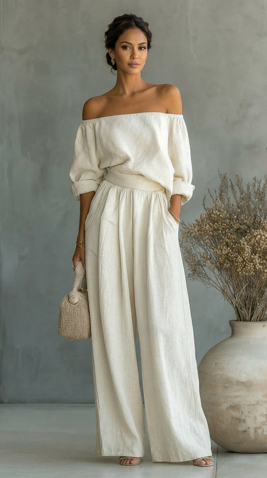 Liliána™ - Conjunto efecto lino para un estilo elegante y natural