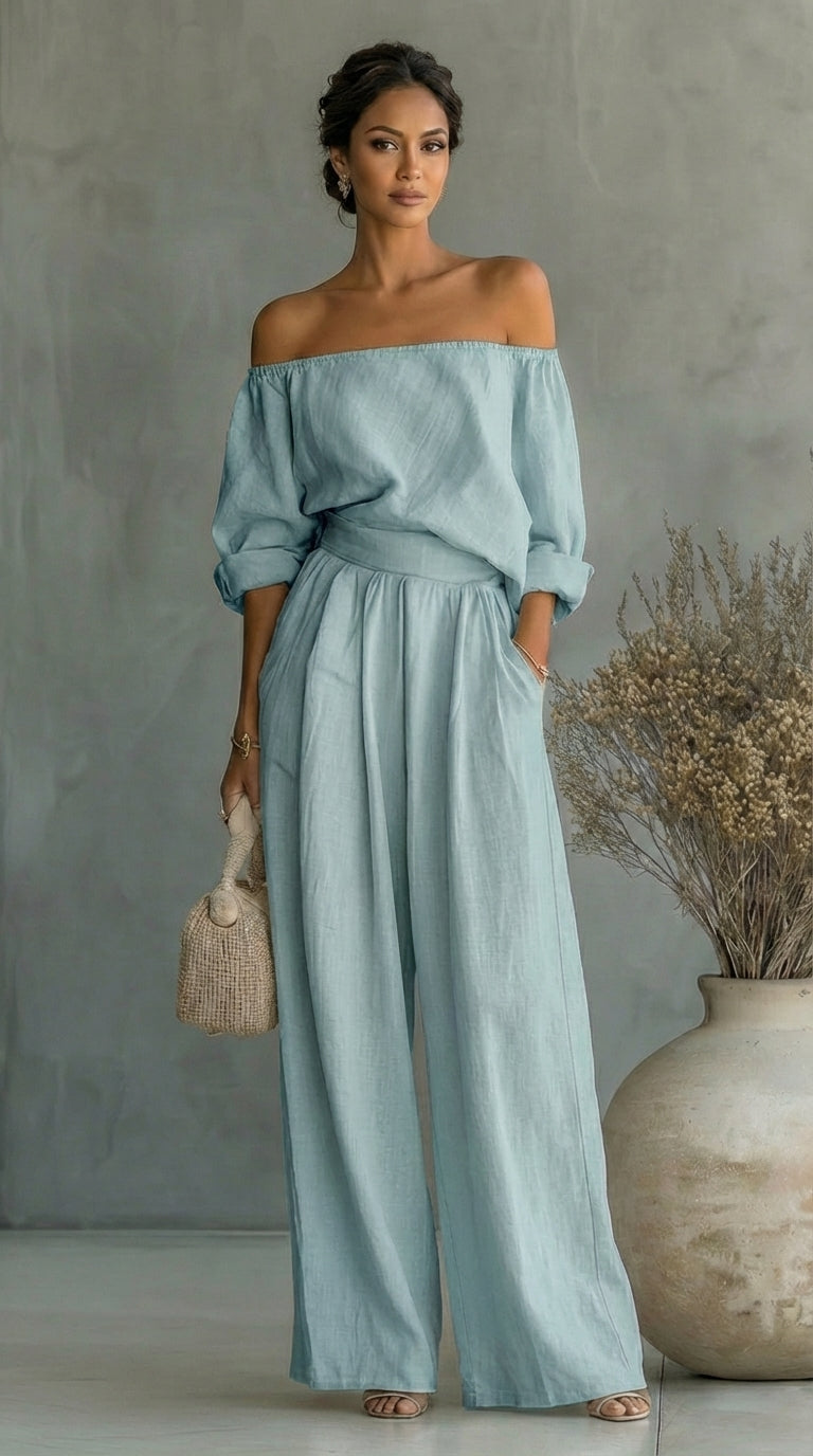 Liliána™ - Conjunto efecto lino para un estilo elegante y natural