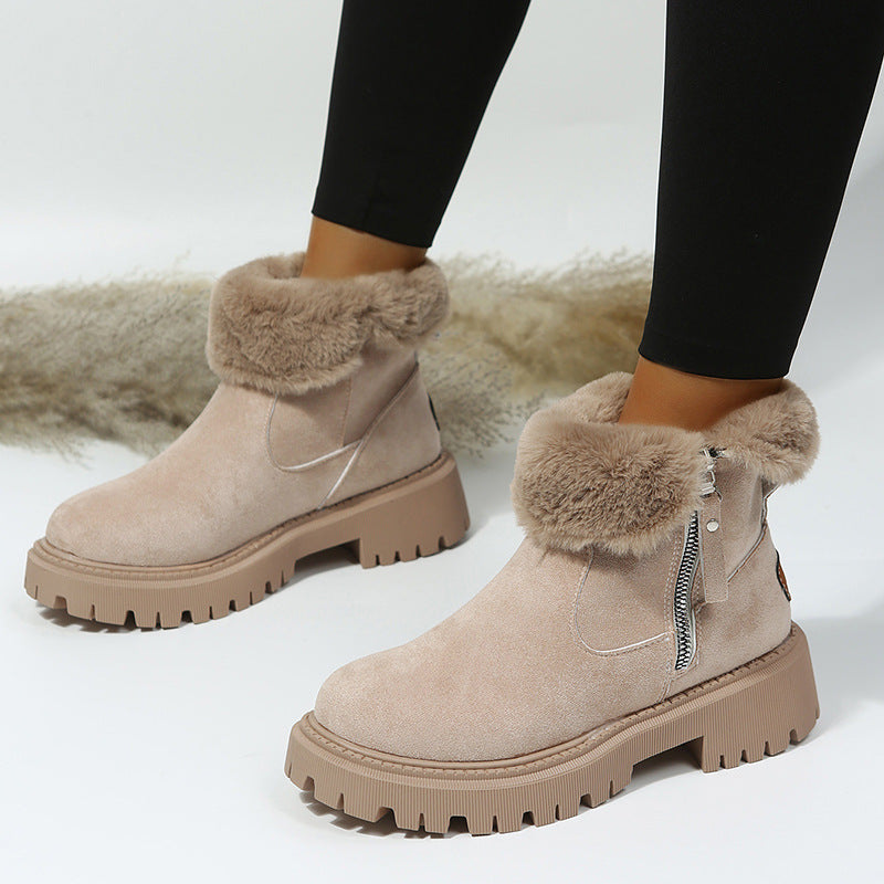 Vitoria - Botines de invierno para mujer con pelo