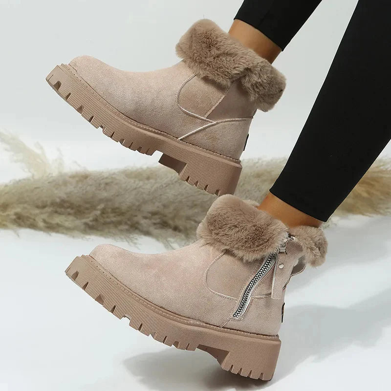 Vitoria - Botines de invierno para mujer con pelo