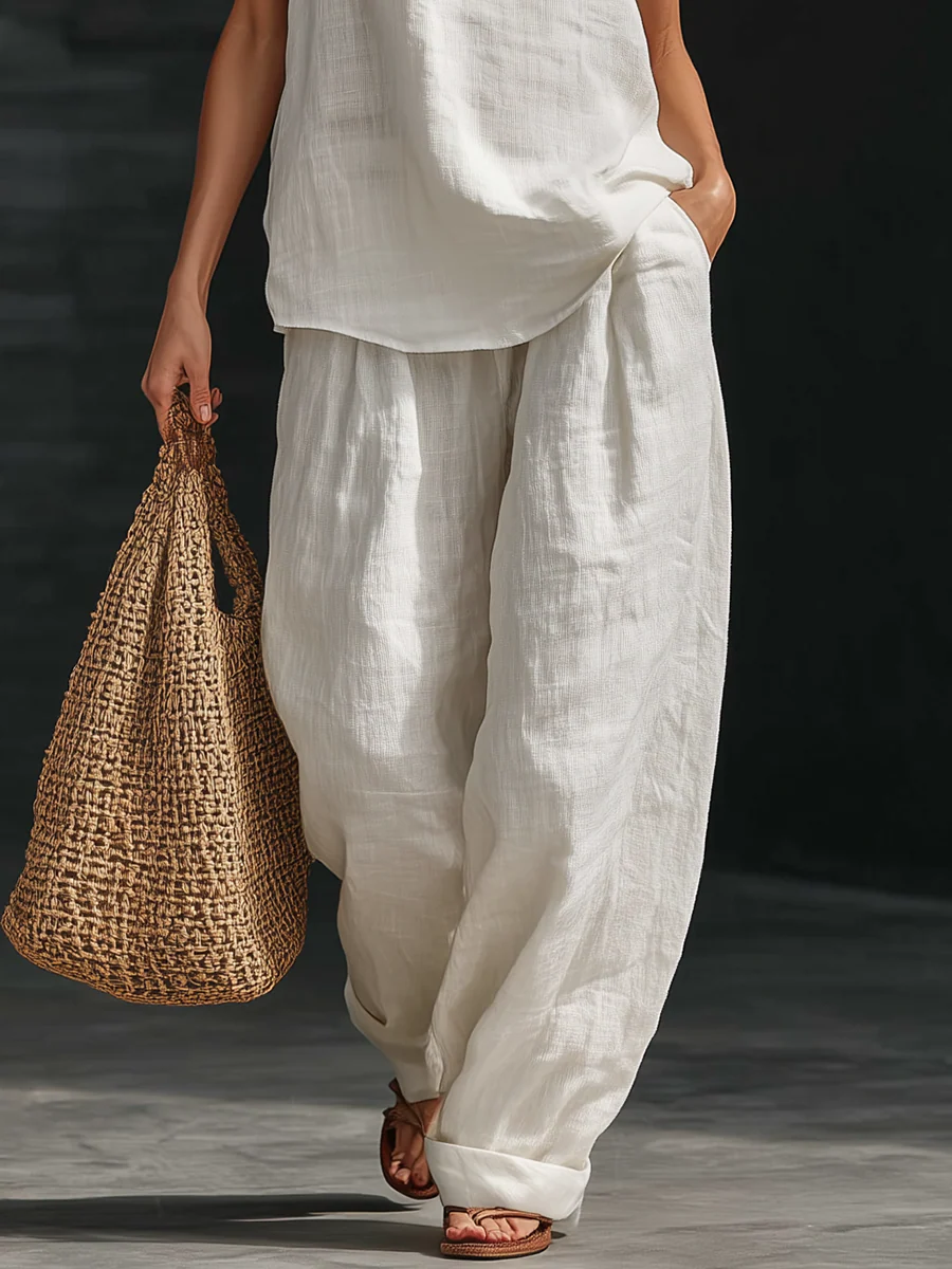 Zoë™ | Conjunto sin mangas con pantalones de pierna ancha