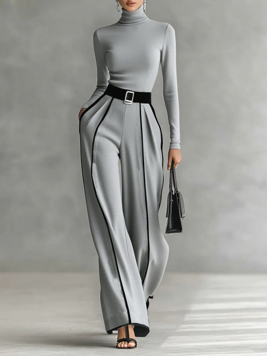 Vera™ | Conjunto elegante con detalles en contraste