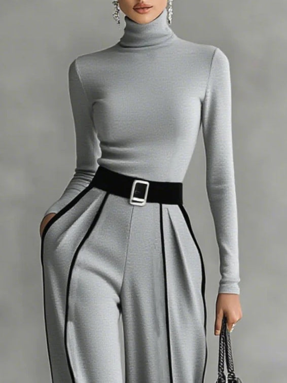 Vera™ | Conjunto elegante con detalles en contraste