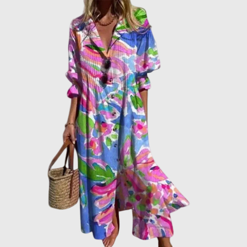 Zariah – Vestido maxi bohemio elegante