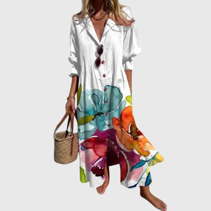 Zariah – Vestido maxi bohemio elegante