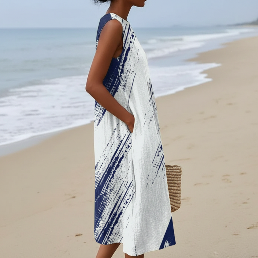 Faith | Vestido midi con pinceladas
