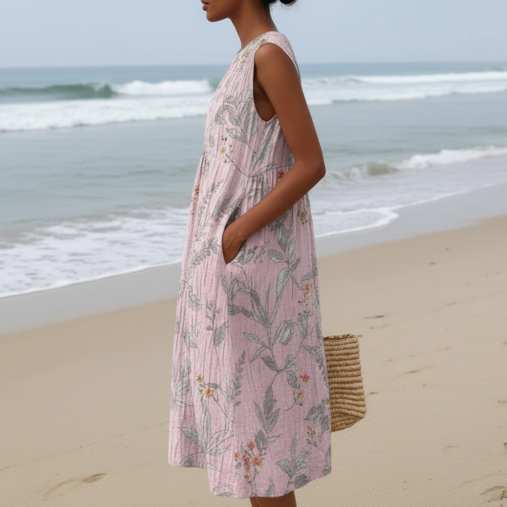Nadia | Vestido midi botánico
