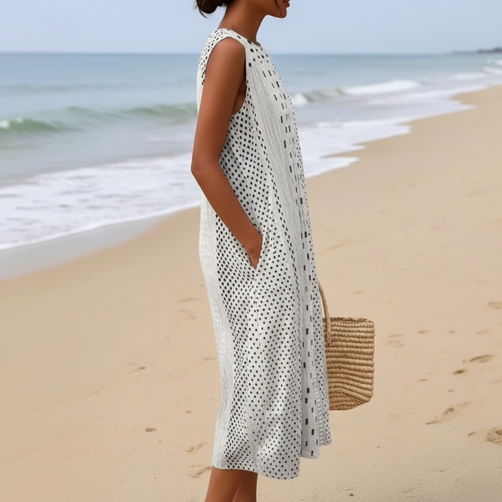 Paige | Vestido midi de lunares