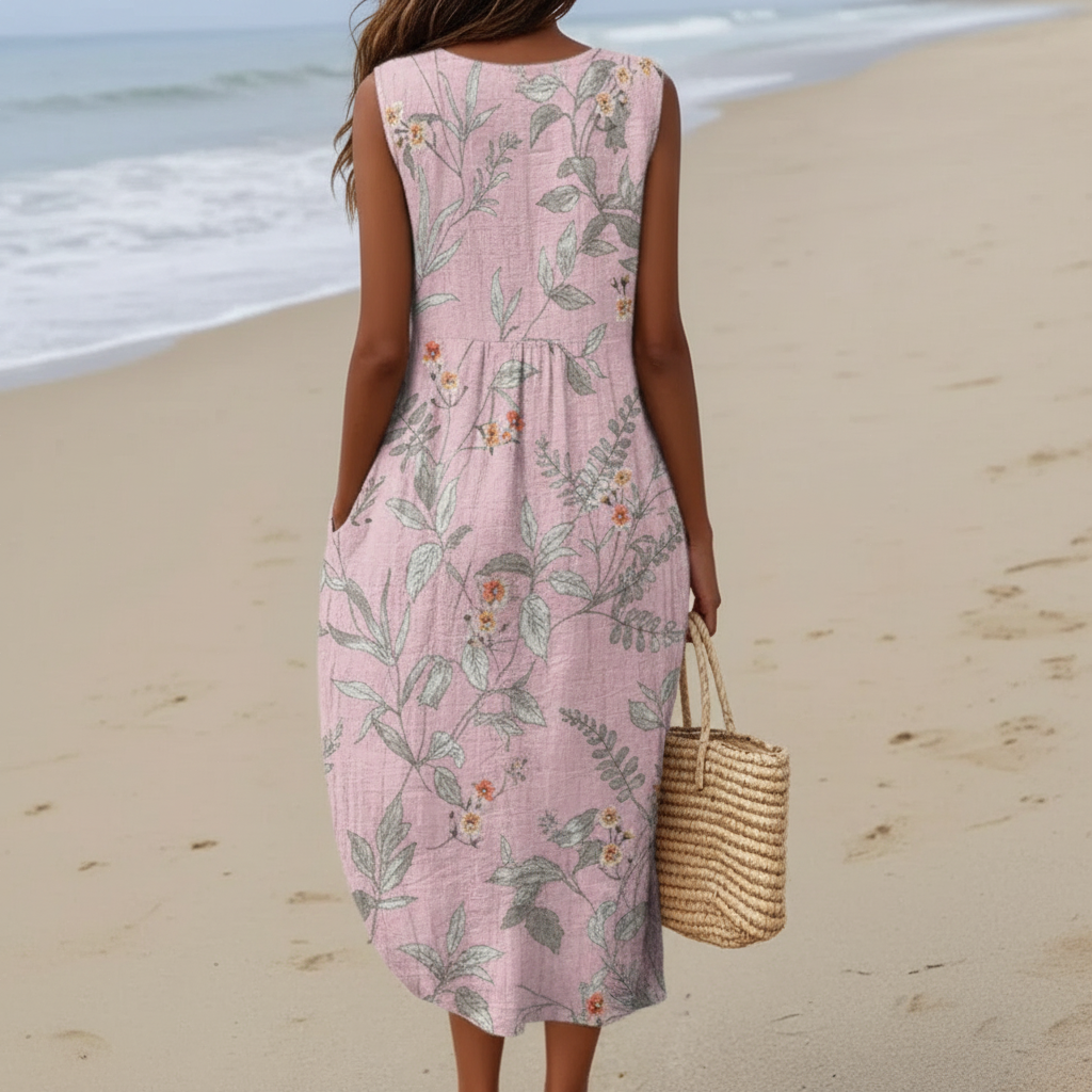 Nadia | Vestido midi botánico
