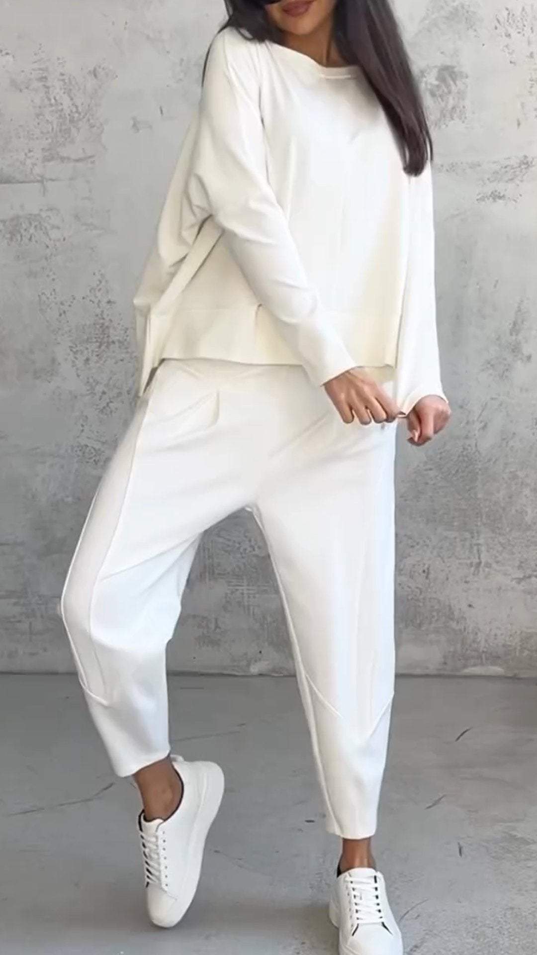 Aurora - Conjunto elegante y casual para mujer con blusa y pantalones cómodos