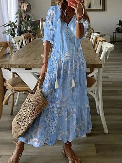 Luna – Vestido midi boho sin esfuerzo